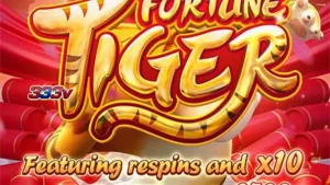 Fortune Tiger slot machine interface showing the golden tiger mascot and vibrant Asian-themed symbols